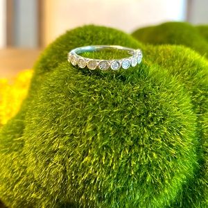 Sterling Silver and Real Diamond Ring